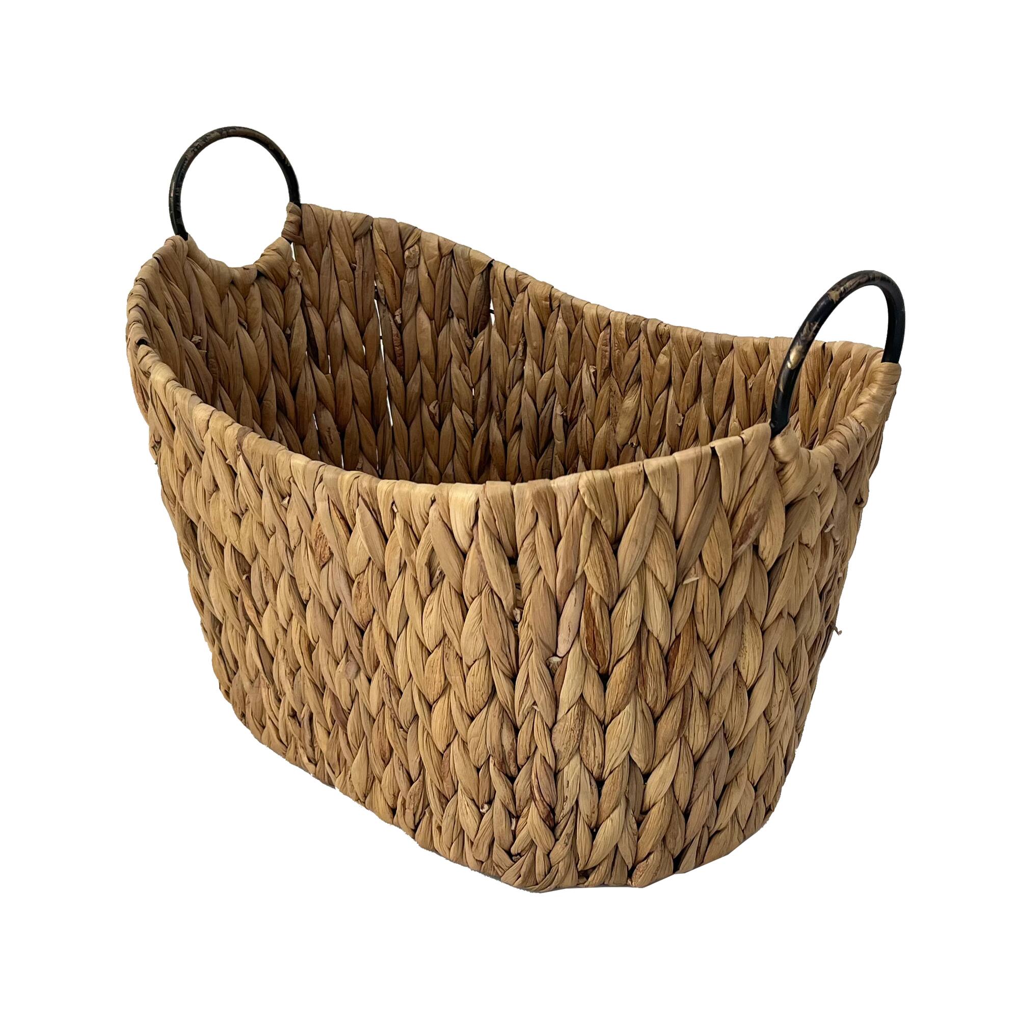 Large Natural Basket with Handles by Ashland®